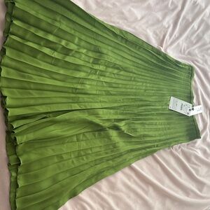 Zara Vibrant Green Midi Skirt